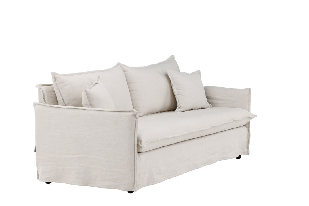 Venture Home Nova Sofa - Wood / Beige Linen