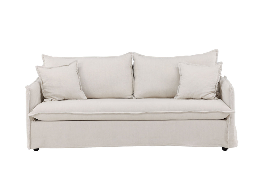 Venture Home Nova Sofa - Wood / Beige Linen