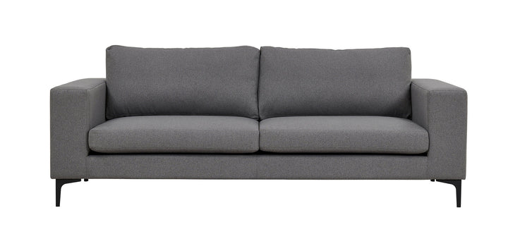 Venture Home Bolero Sofa - 3-seater - Grey Fabric - Black Legs