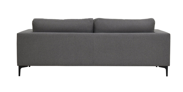 Venture Home Bolero Sofa - 3-seater - Grey Fabric - Black Legs