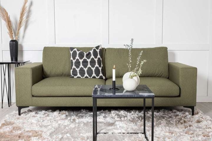 Venture Home Bolero Sofa - 3-seater - dusty Green Fabric - Black Legs
