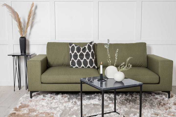 Venture Home Bolero Sofa - 3-seater - dusty Green Fabric - Black Legs