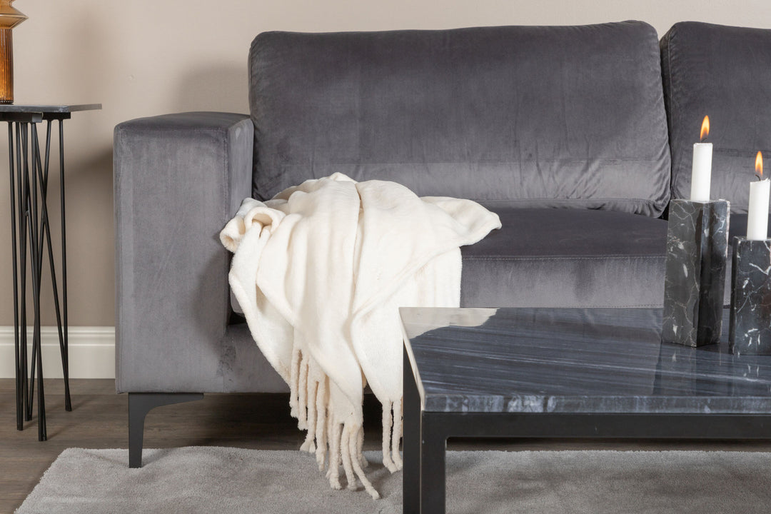Venture Home Bolero Sofa - 3-seater - Dark Grey velvet - Black Legs