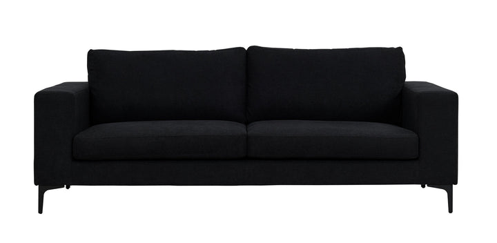 Venture Home Bolero Sofa - 3-seater - Black fabric - Black Legs