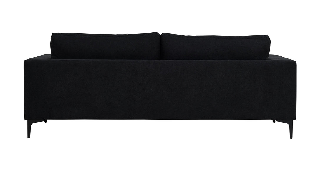 Venture Home Bolero Sofa - 3-seater - Black fabric - Black Legs