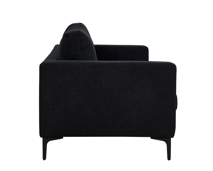 Venture Home Bolero Sofa - 3-seater - Black fabric - Black Legs