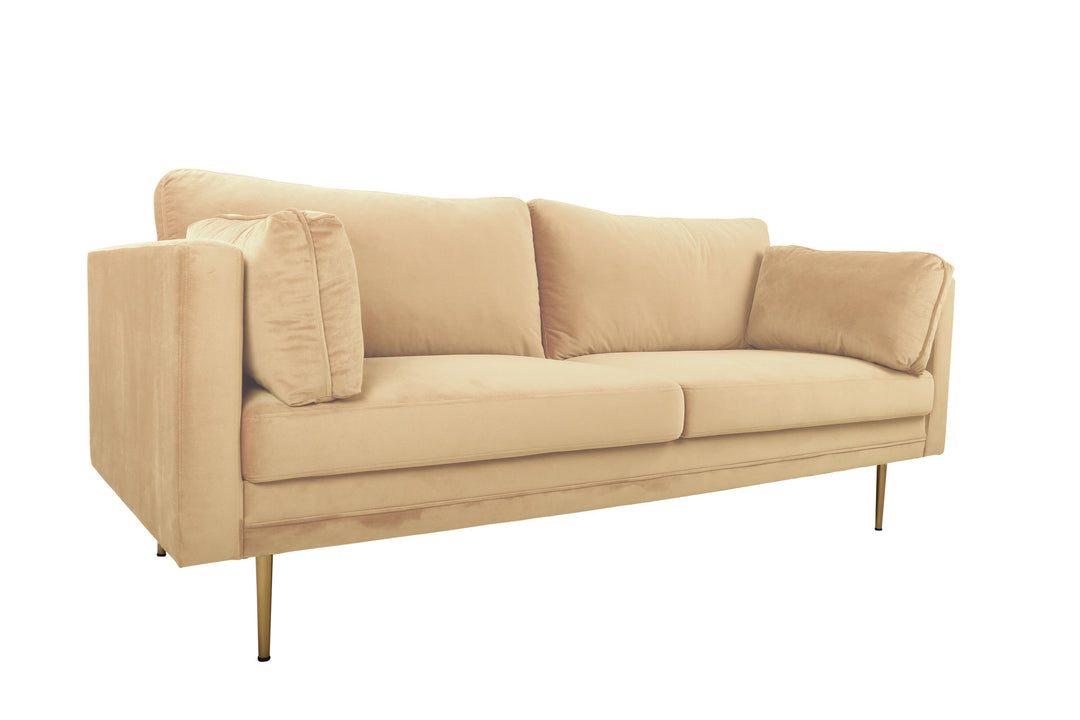 Venture Home Boom - 3 seat sofa Velvet - Creme