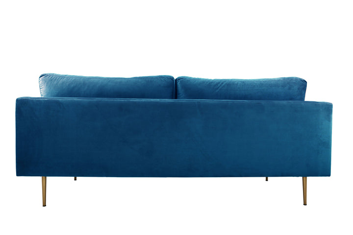Venture Home Boom - 3 seat sofa Velvet - Blue