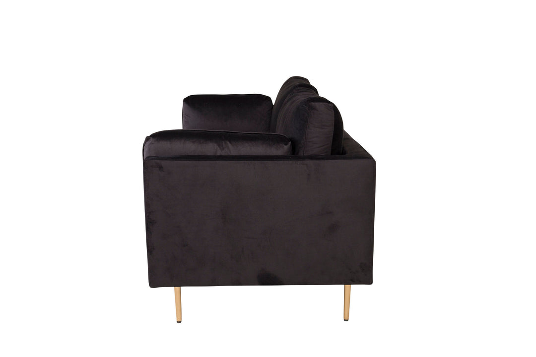 Venture Home Boom - 3 seat sofa Velvet - Black