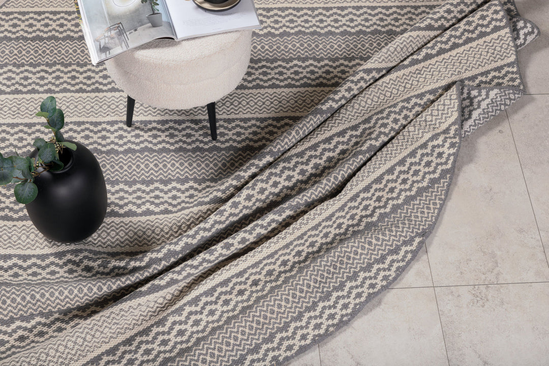 Venture Home Sishu Wool Carpet - ø200 - Light Grey
