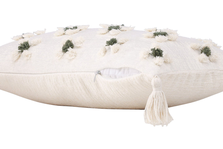 Venture Home Millie Cushion Cover Polychenille - White / 30x50