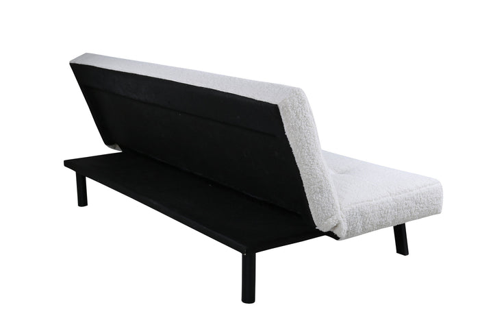 Venture Home Bodil Sofabed - Black / white Teddy