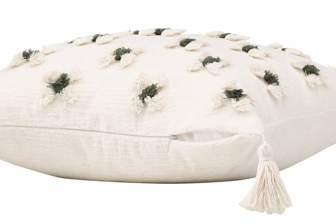 Venture Home Millie Cushion Cover Polychenille - White / 45x45