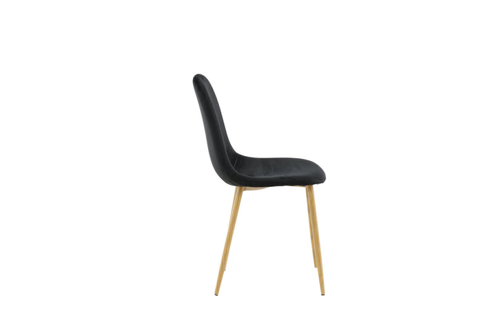 Venture Home Polar Dining Chair - Oak-look legs / Black Velvet
