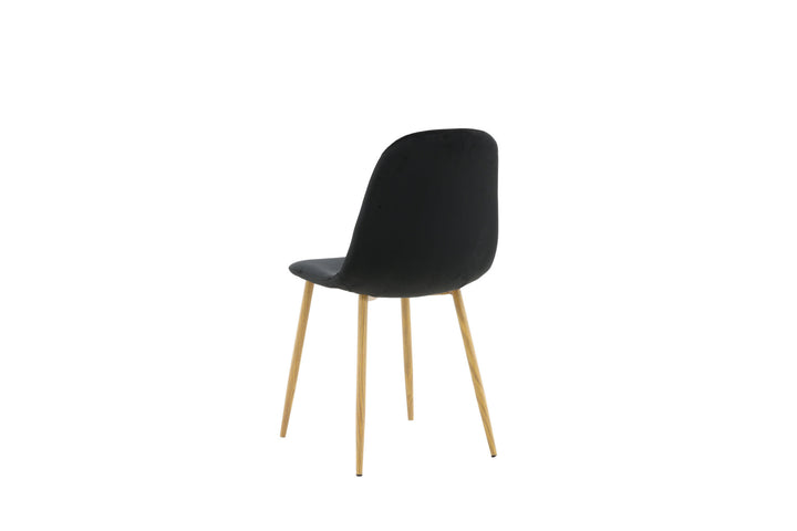 Venture Home Polar Dining Chair - Oak-look legs / Black Velvet