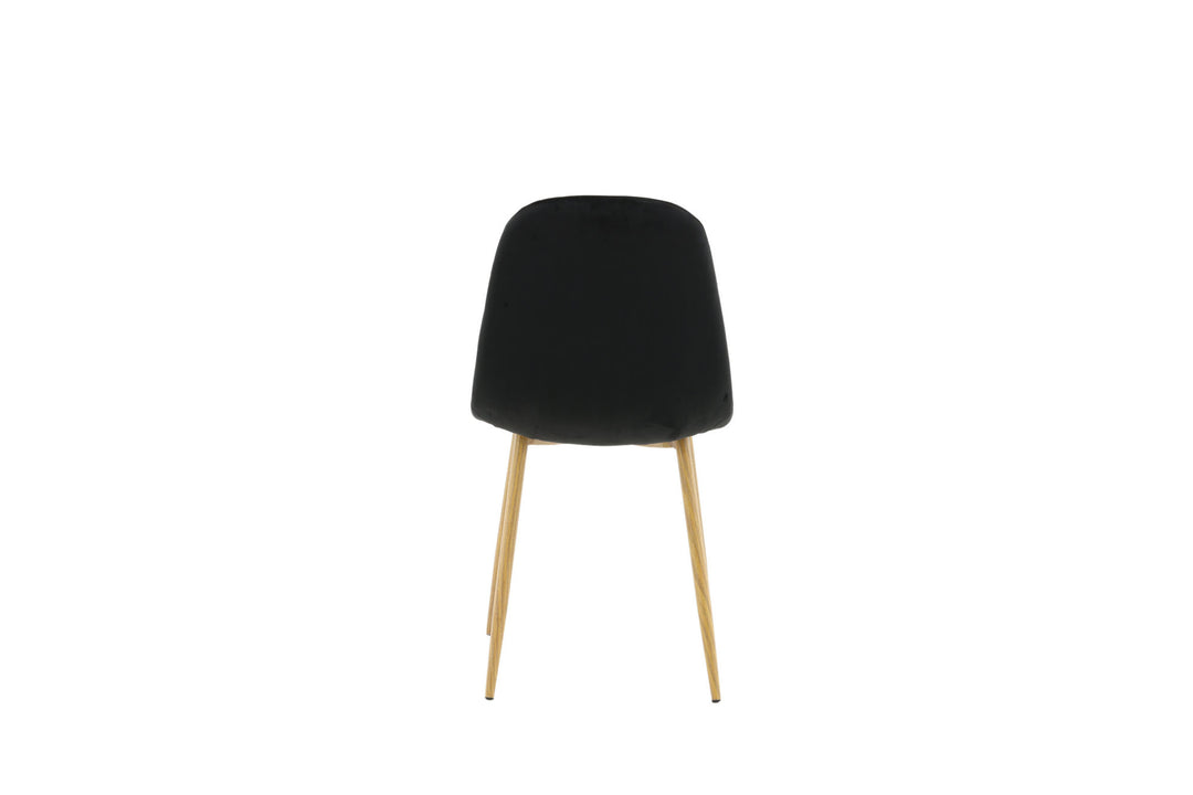 Venture Home Polar Dining Chair - Oak-look legs / Black Velvet