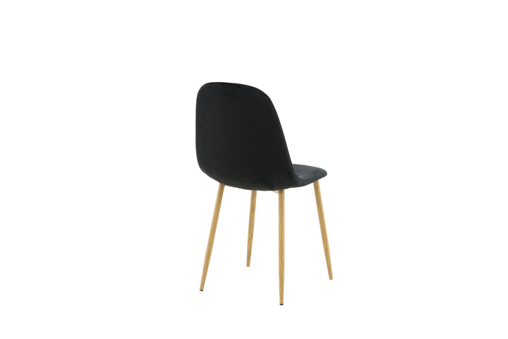 Venture Home Polar Dining Chair - Oak-look legs / Black Velvet