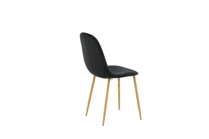Venture Home Polar Dining Chair - Oak-look legs / Black Velvet