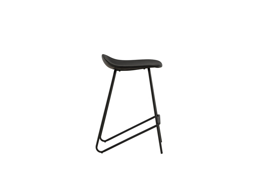 Vind Grebbestad Bar Chair 2-pack - Black / Black PU