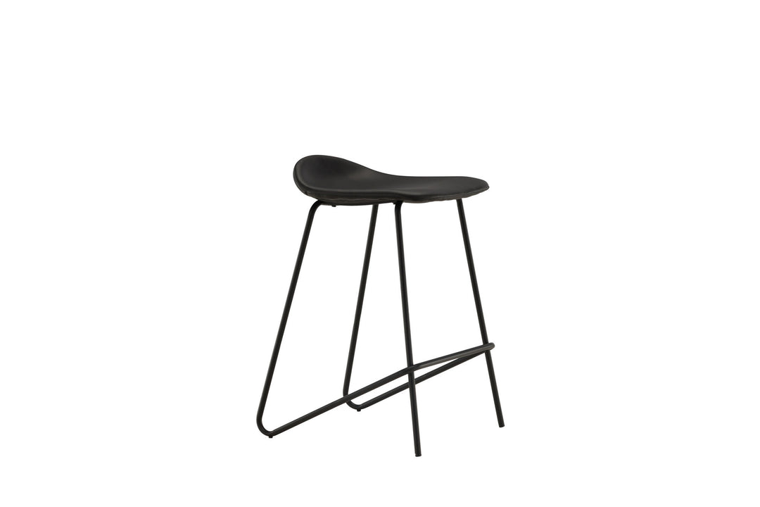 Vind Grebbestad Bar Chair 2-pack - Black / Black PU