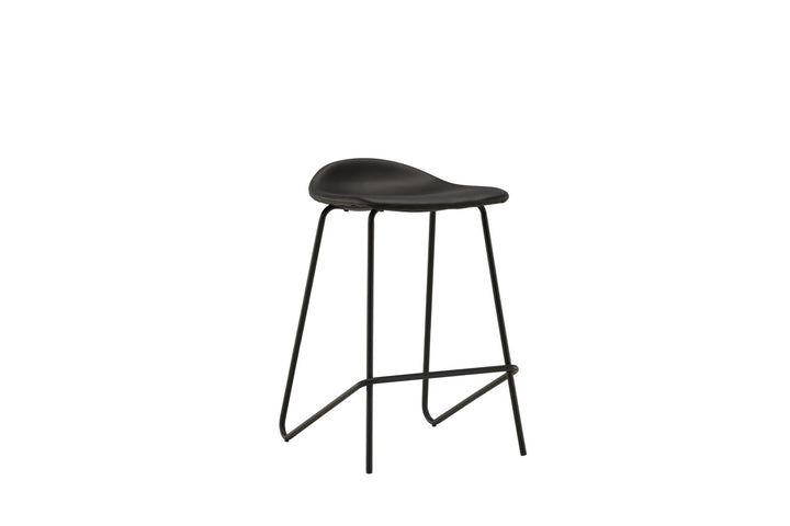 Vind Grebbestad Bar Chair 2-pack - Black / Black PU