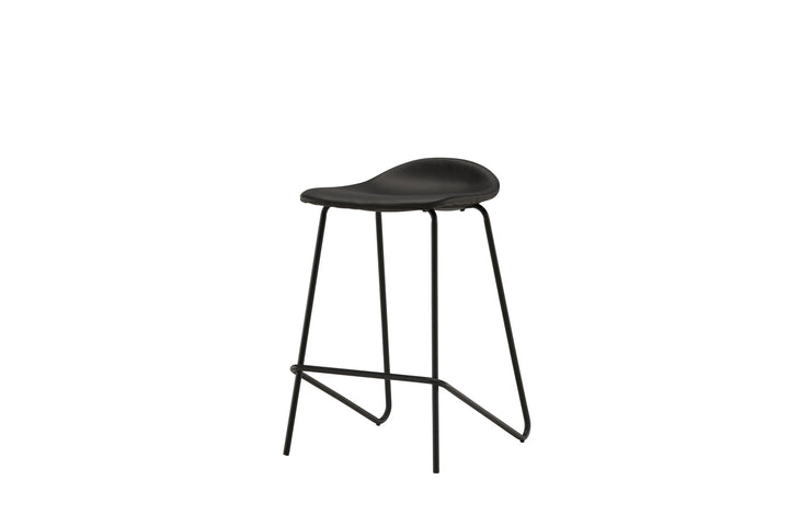Vind Grebbestad Bar Chair 2-pack - Black / Black PU