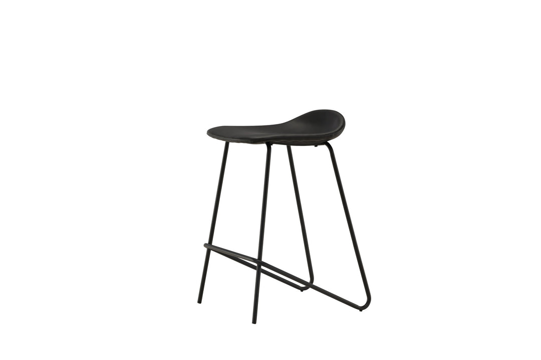 Vind Grebbestad Bar Chair 2-pack - Black / Black PU