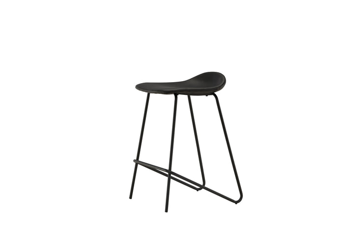 Vind Grebbestad Bar Chair 2-pack - Black / Black PU