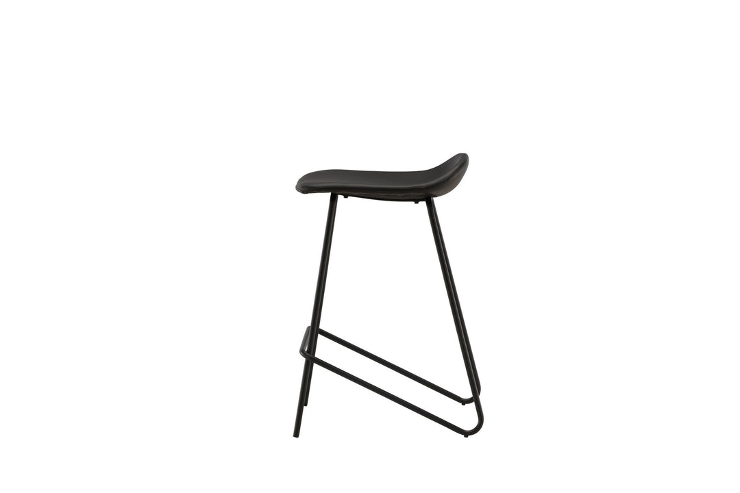 Vind Grebbestad Bar Chair 2-pack - Black / Black PU