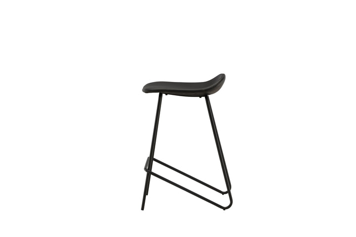 Vind Grebbestad Bar Chair 2-pack - Black / Black PU