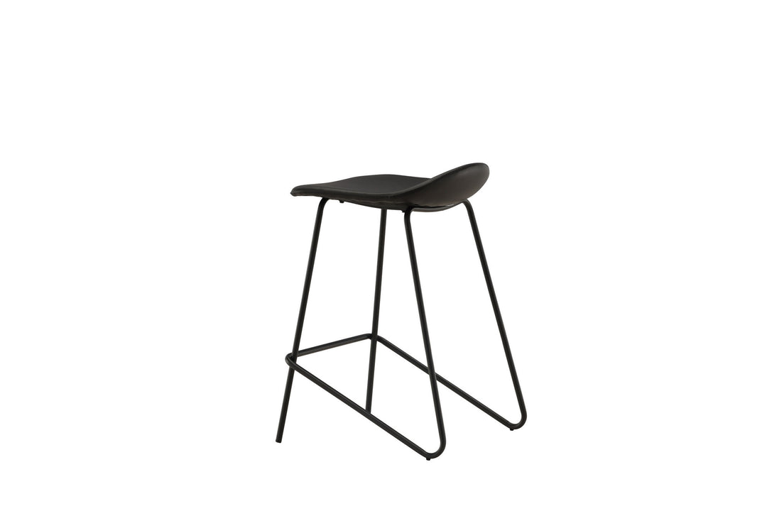 Vind Grebbestad Bar Chair 2-pack - Black / Black PU