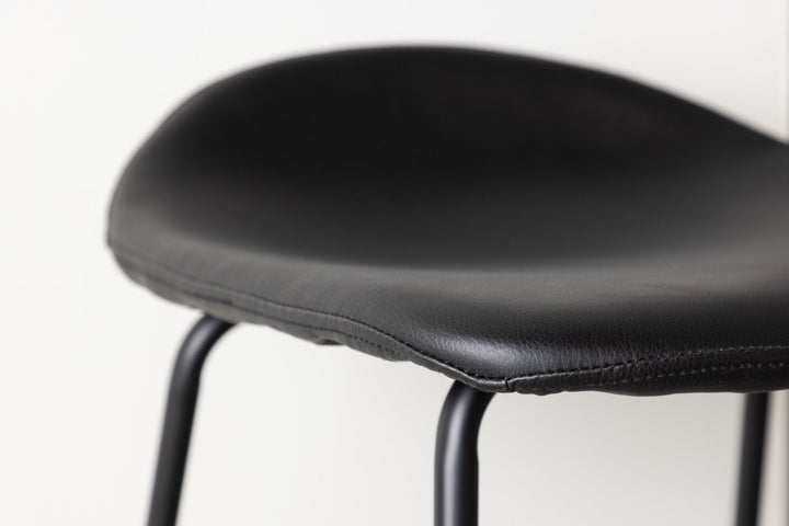 Vind Grebbestad Bar Chair 2-pack - Black / Black PU