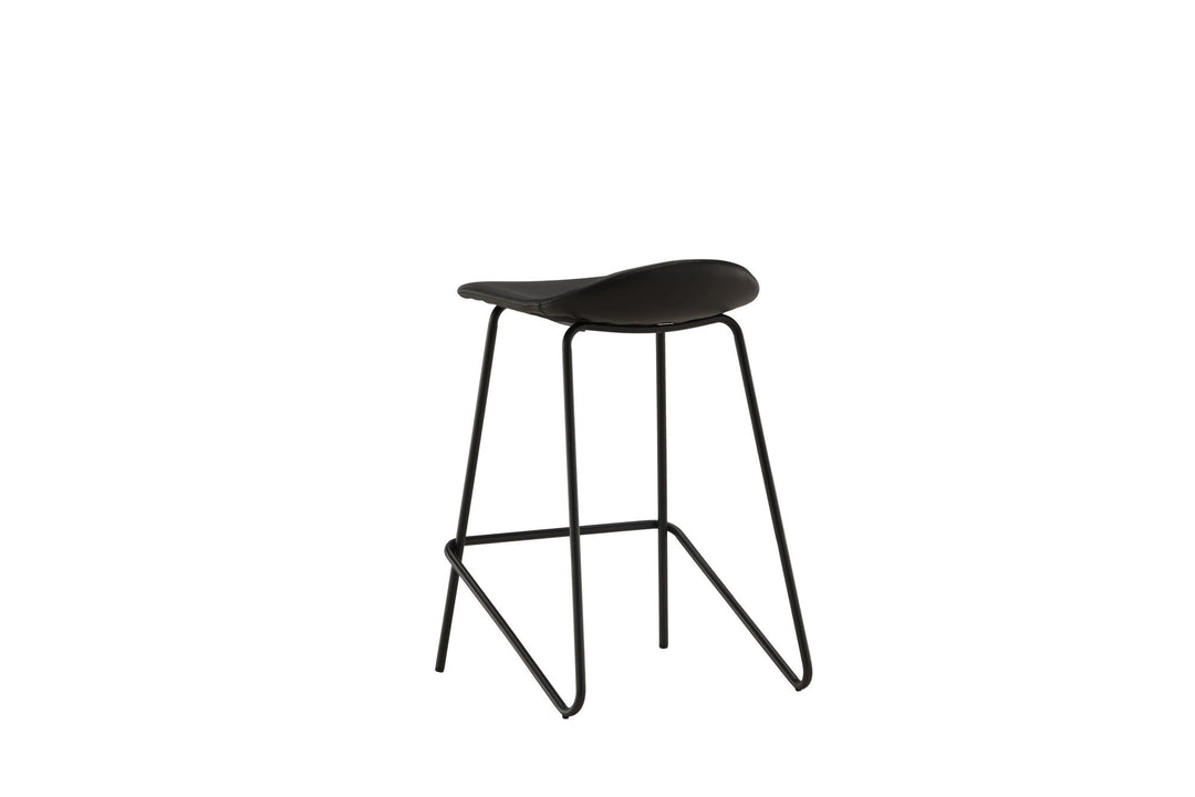 Vind Grebbestad Bar Chair 2-pack - Black / Black PU