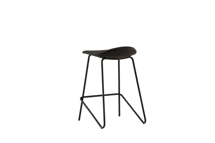 Vind Grebbestad Bar Chair 2-pack - Black / Black PU