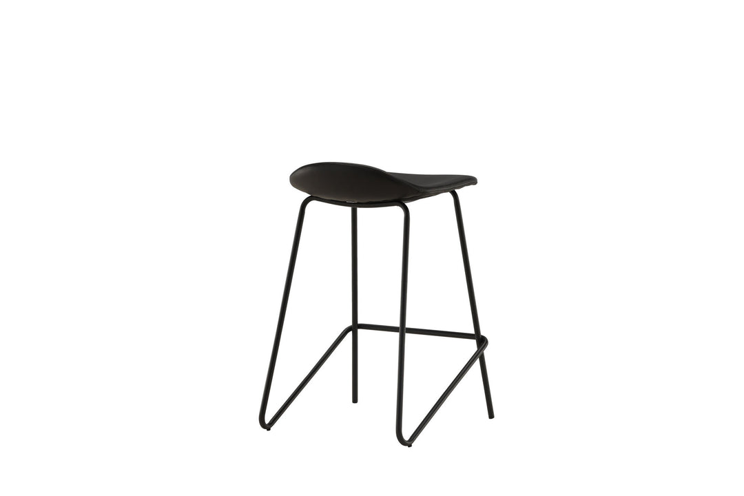 Vind Grebbestad Bar Chair 2-pack - Black / Black PU