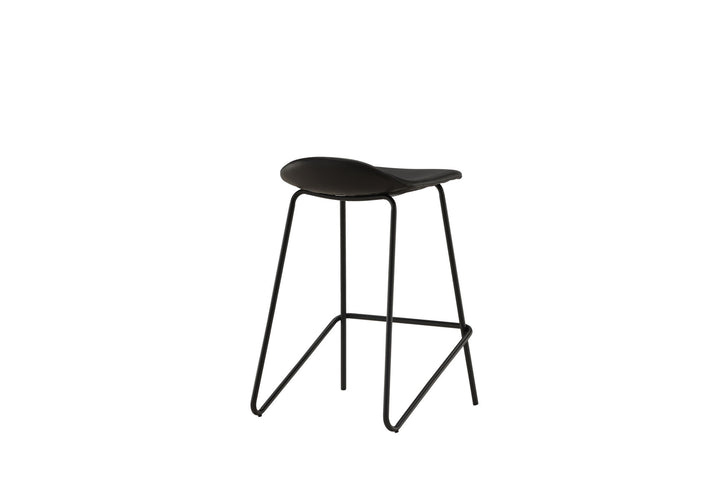 Vind Grebbestad Bar Chair 2-pack - Black / Black PU