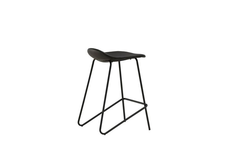 Vind Grebbestad Bar Chair 2-pack - Black / Black PU