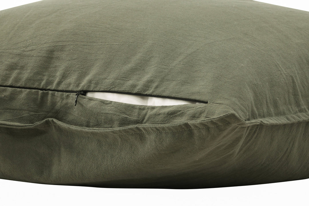 Venture Home Ronja Cushion Cover Washed Cotton - Green 60x60