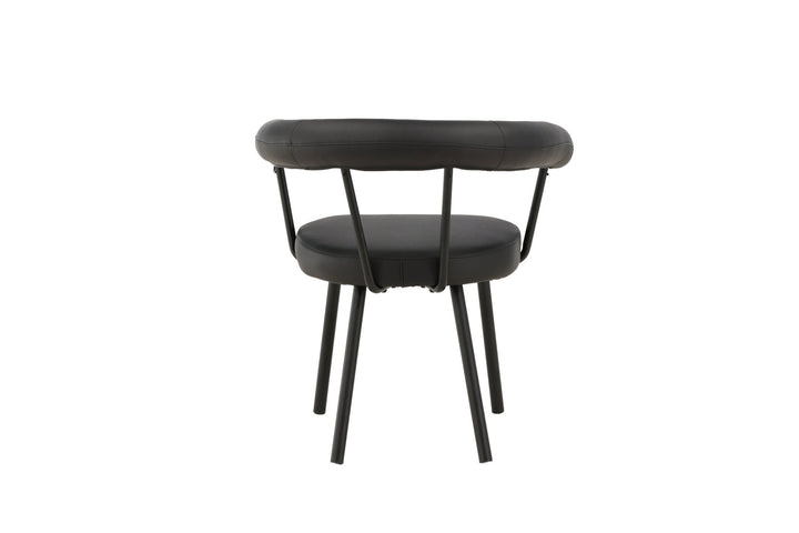 Vind Västerås x Josefin Lustig - Dining Chair 2-pack - Matte Black  / Black PU