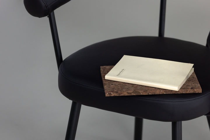 Vind Västerås x Josefin Lustig - Dining Chair 2-pack - Matte Black  / Black PU