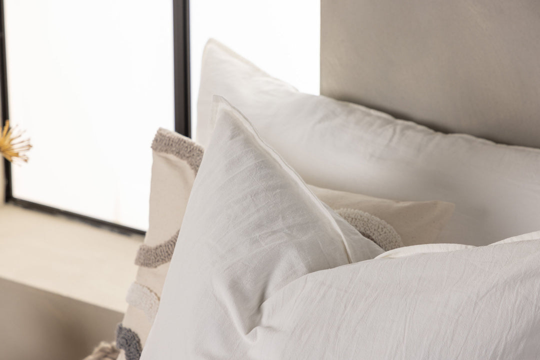 Venture Home Ronja Cushion Cover Washed Cotton - White 60x60