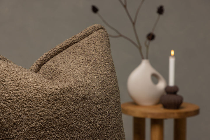 Venture Home Tuva Cushion Cover Teddy fur - Brown 60x60