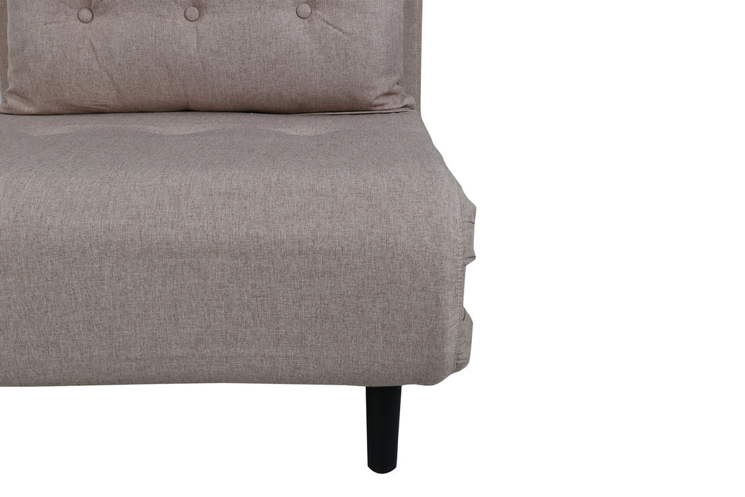 Venture Home Vicky Folding Bed Single - Black / Brown Fabric