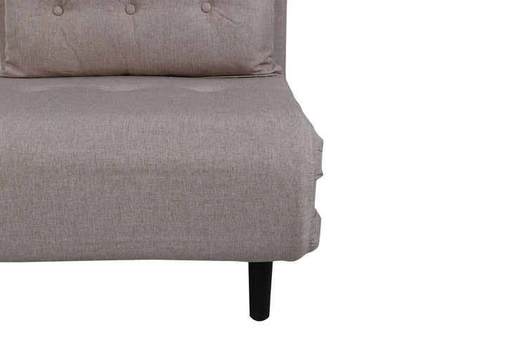 Venture Home Vicky Folding Bed Single - Black / Brown Fabric