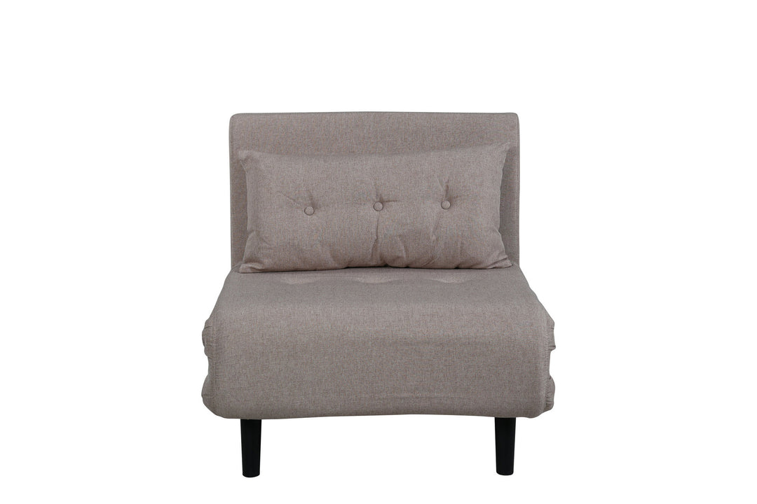 Venture Home Vicky Folding Bed Single - Black / Brown Fabric