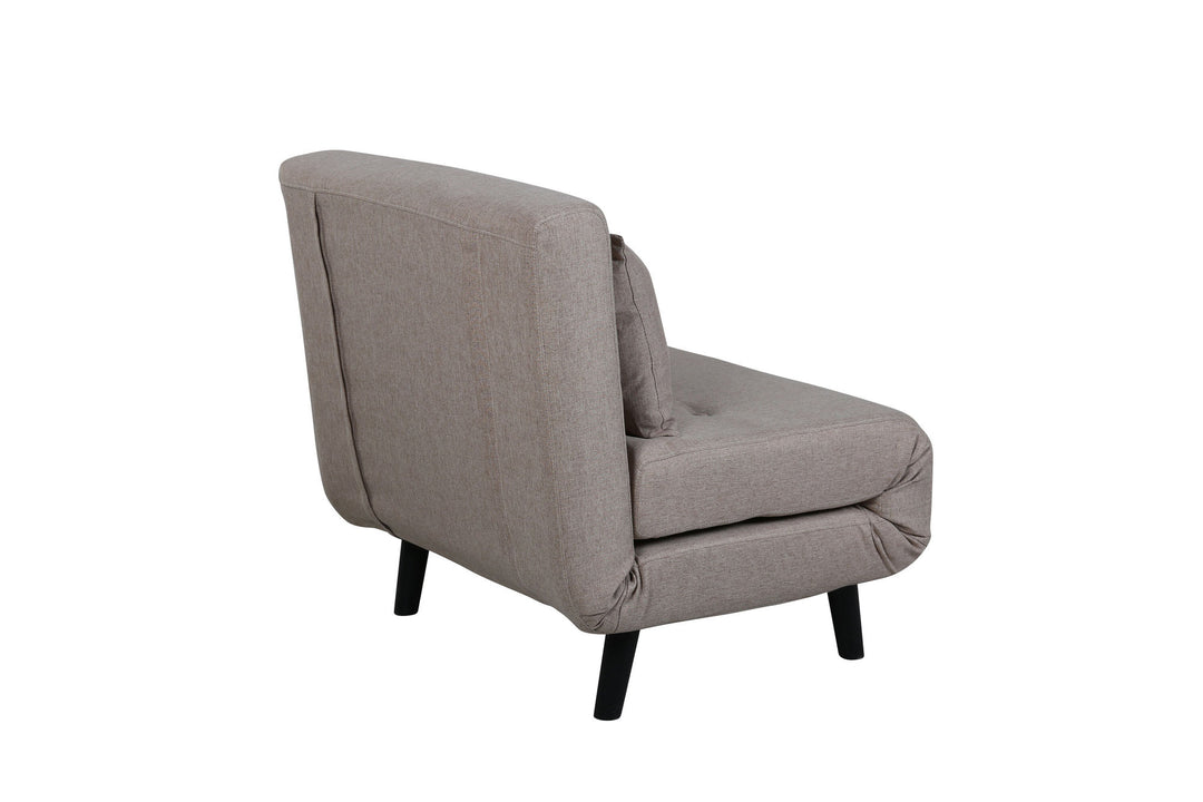 Venture Home Vicky Folding Bed Single - Black / Brown Fabric