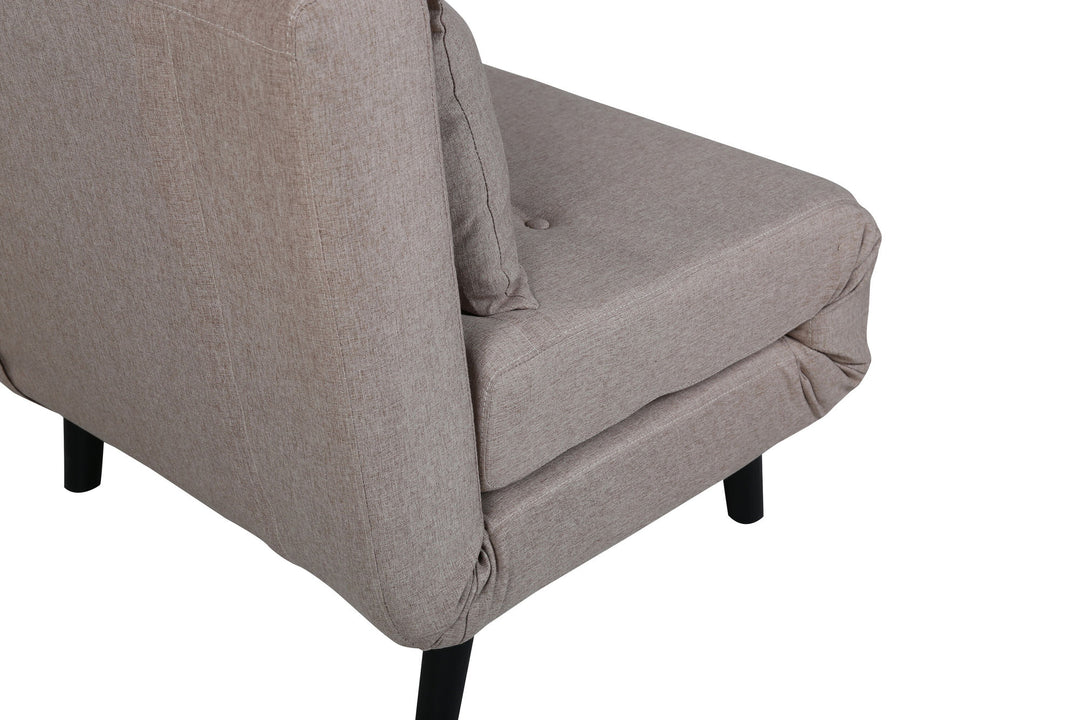 Venture Home Vicky Folding Bed Single - Black / Brown Fabric