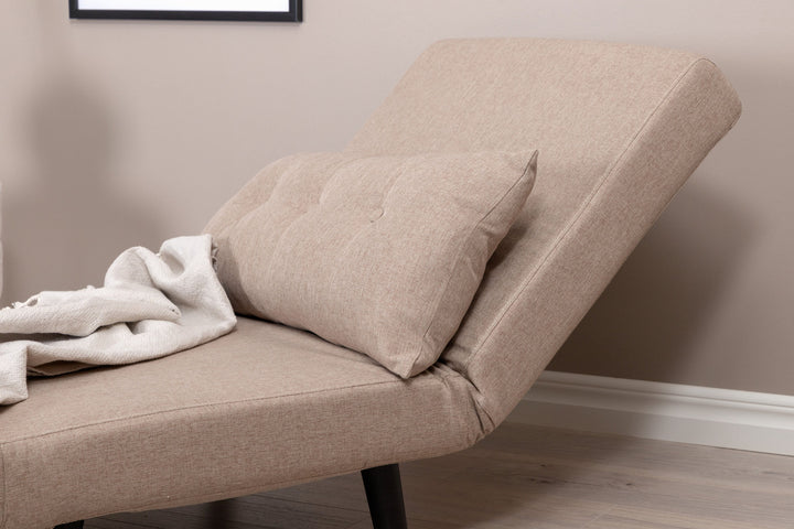 Venture Home Vicky Folding Bed Single - Black / Brown Fabric