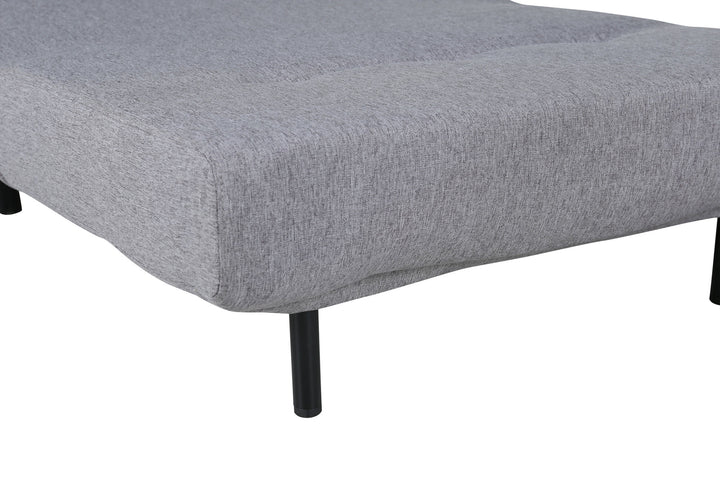 Venture Home Vicky Folding Bed Single - Black / Steel Grey Fabric