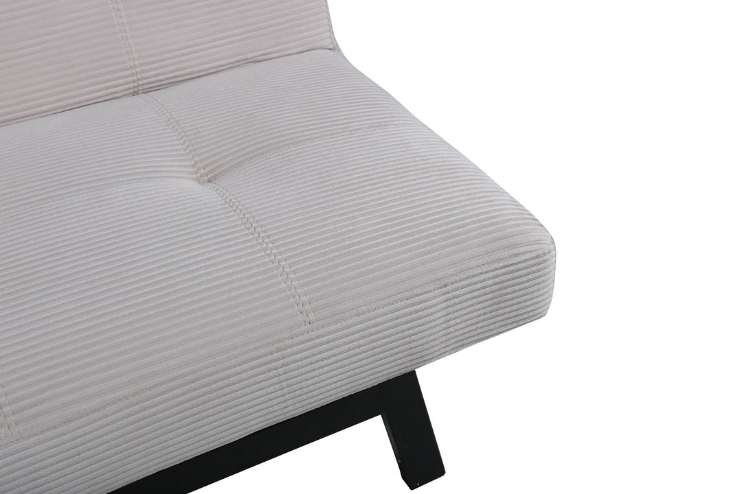 Venture Home Bodil Sofabed - Black / Beige Corduroy
